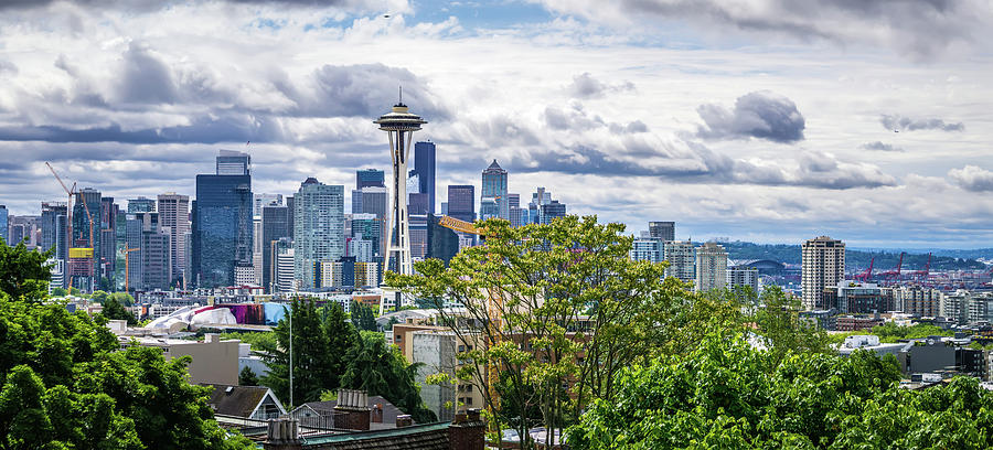 Seattle Washington City Skyline From Kerry Park #1 Photograph by Alex Grichenko