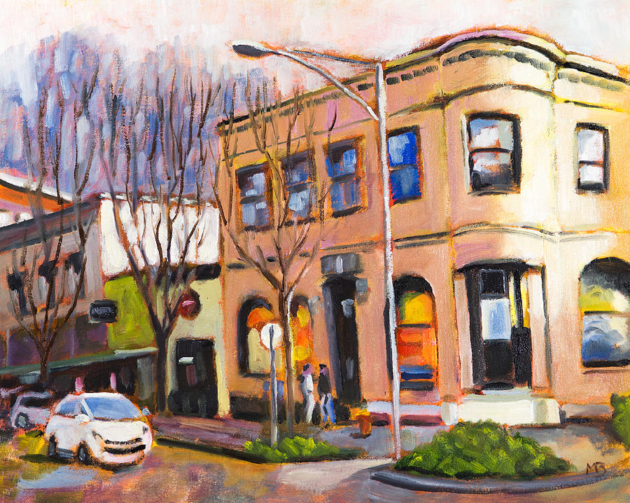 Second Street, Corvallis #1 Painting by Mike Bergen