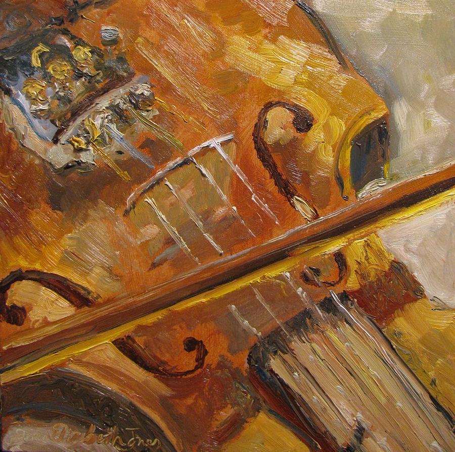 Secondhand Violin #1 Painting by Susan Elizabeth Jones