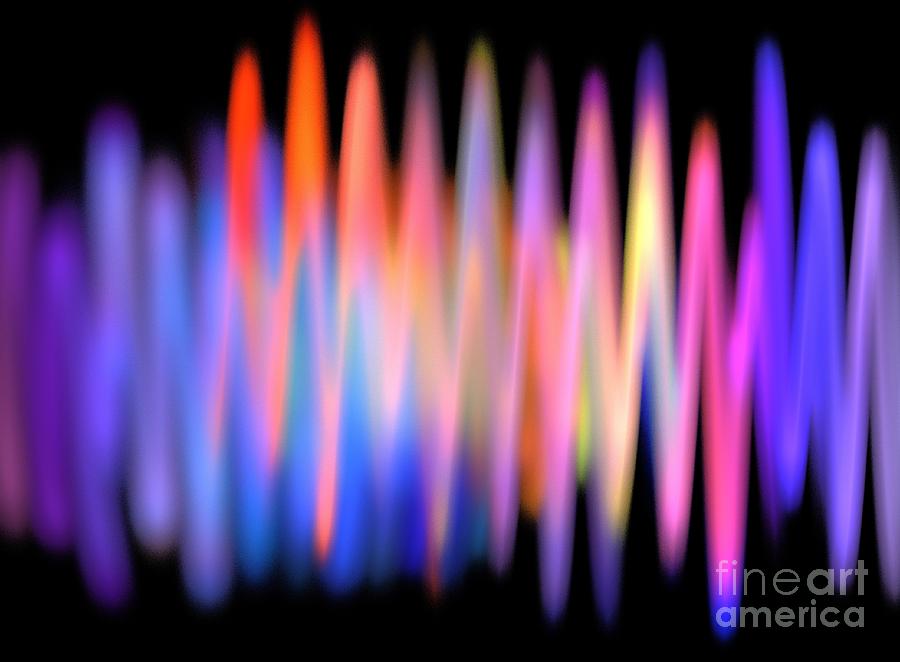 Abstract Digital Art - Seismic Waves #1 by Kim Sy Ok