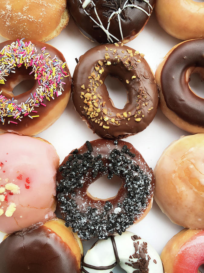 Selection of doughnut Photograph by Tom Gowanlock - Fine Art America