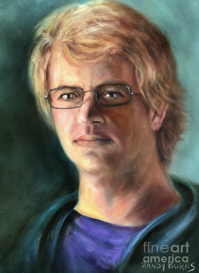 Self Portrait #1 Painting by Rand Burns
