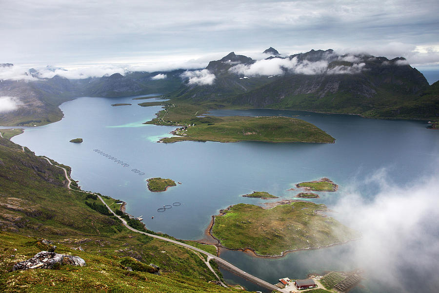 Selfjord and Torsfjord from Volandstinden #1 Photograph by Aivar Mikko