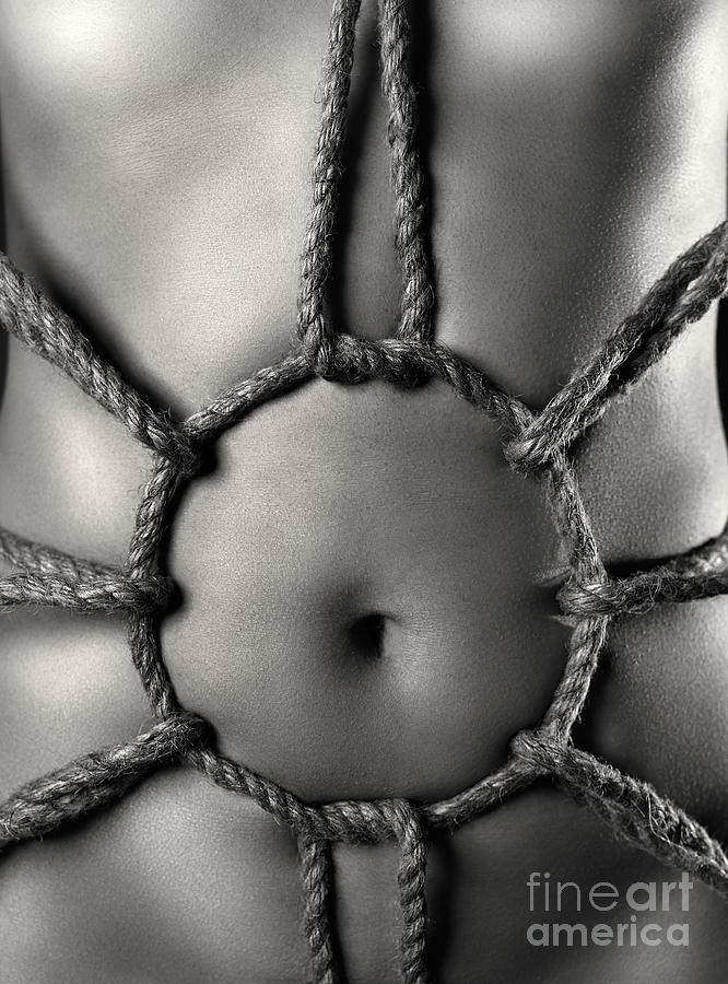 Rope Photograph - Sensual Bondage #1 by Maxim Images Exquisite Prints