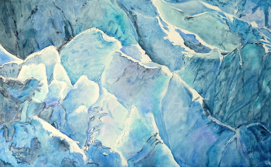 Mountain Painting - Seracs #1 by Danielle Arnal