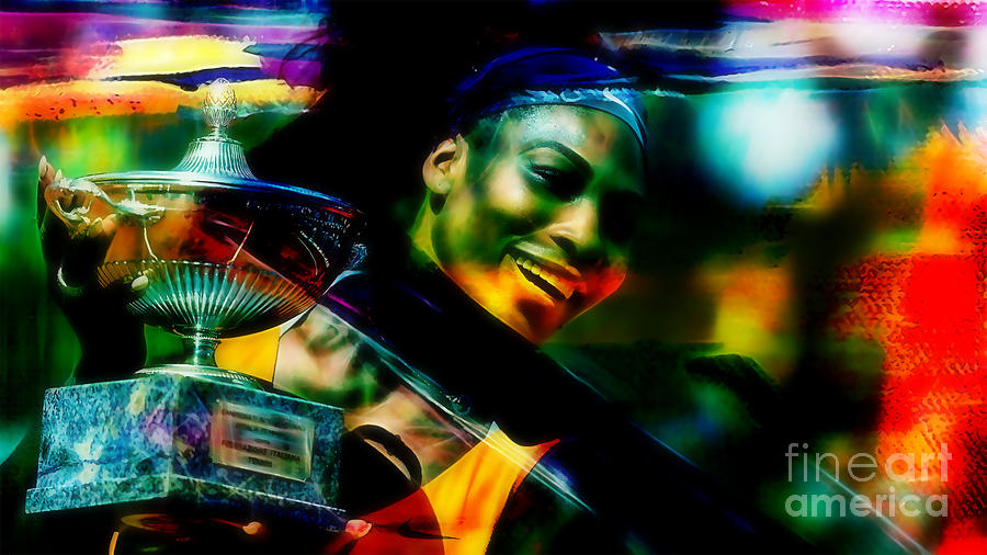Serena Williams #1 Mixed Media by Marvin Blaine