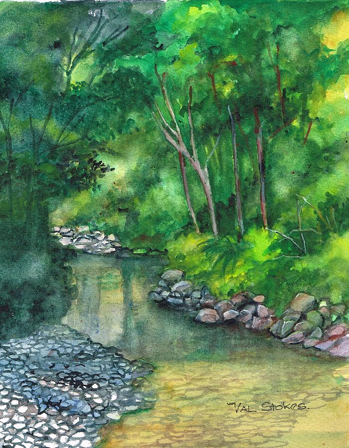 Serenity #1 Painting by Val Stokes