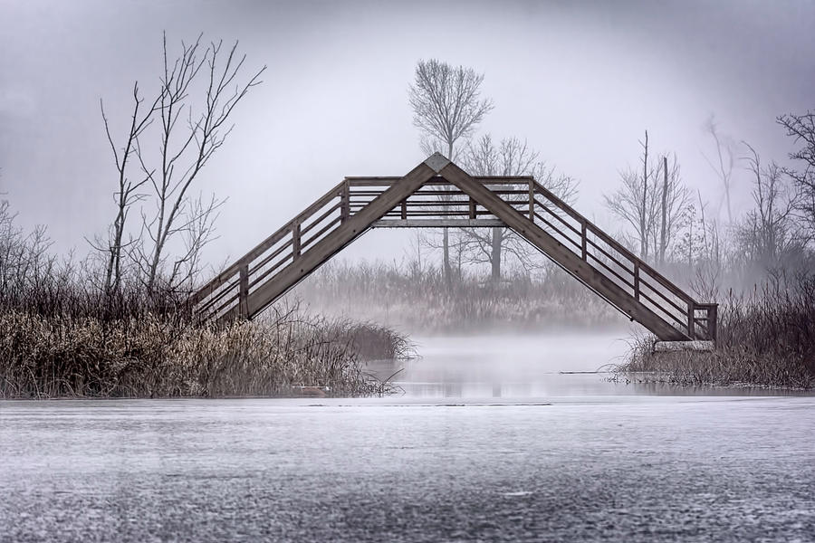 Nature Photograph - Seven Ponds A Frame Bridge #1 by LeeAnn McLaneGoetz McLaneGoetzStudioLLCcom