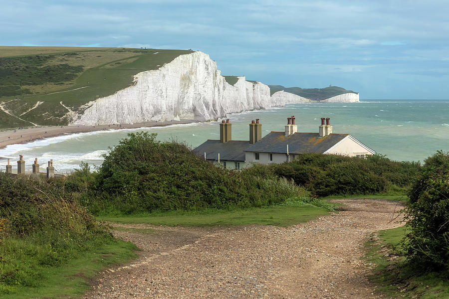 Cottage Photograph - Seven Sisters - England #1 by Joana Kruse