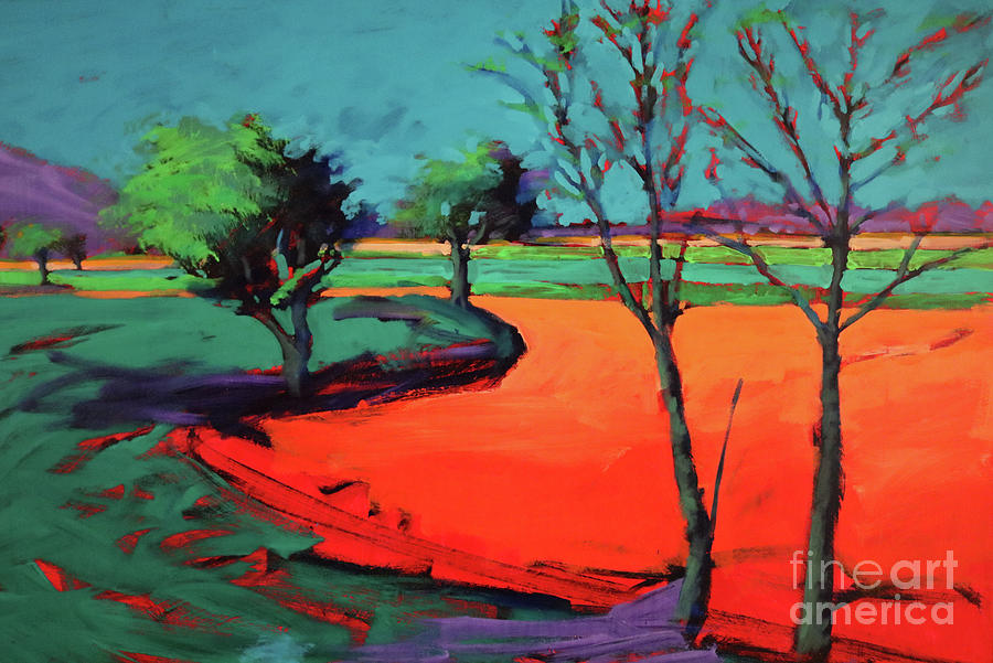 Garden Painting - Severn Stoke by Paul Powis Garden Painting - Severn Stoke by Paul Powis
