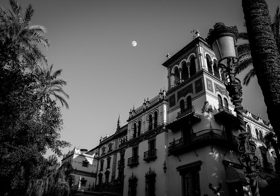 Seville - Hotel Alfonso XIII - Moonrise #2 Photograph by AM FineArtPrints