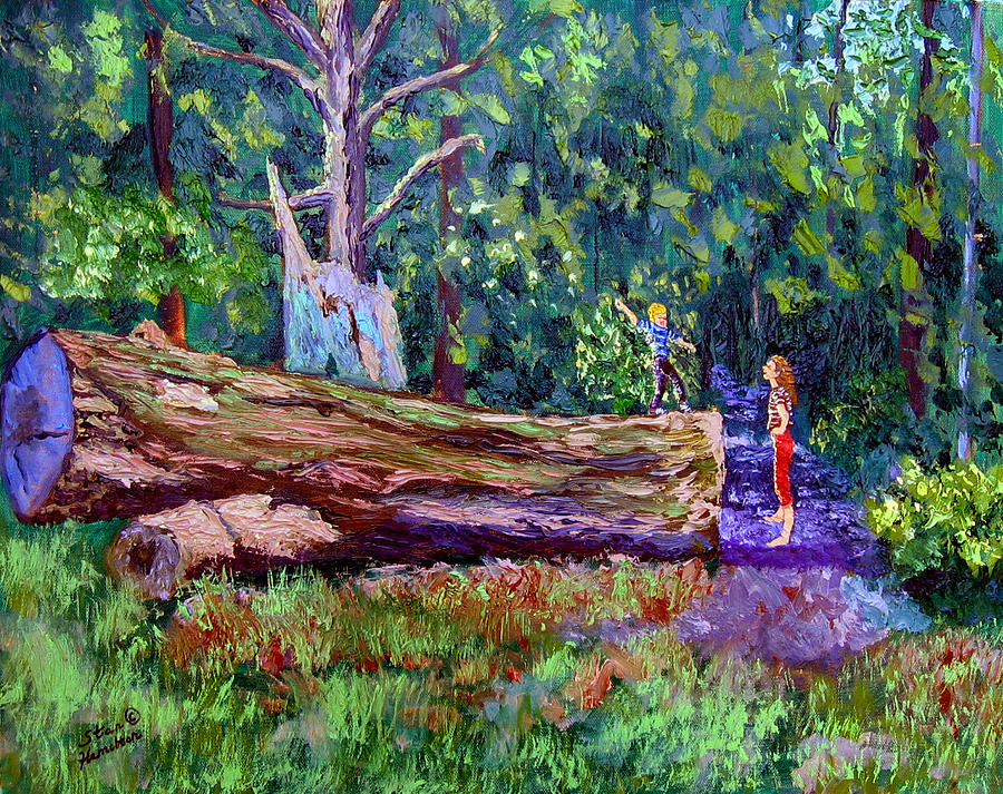 Landscape Painting - Sewp 6 21 by Stan Hamilton Landscape Painting - Sewp 6 21 by Stan Hamilton