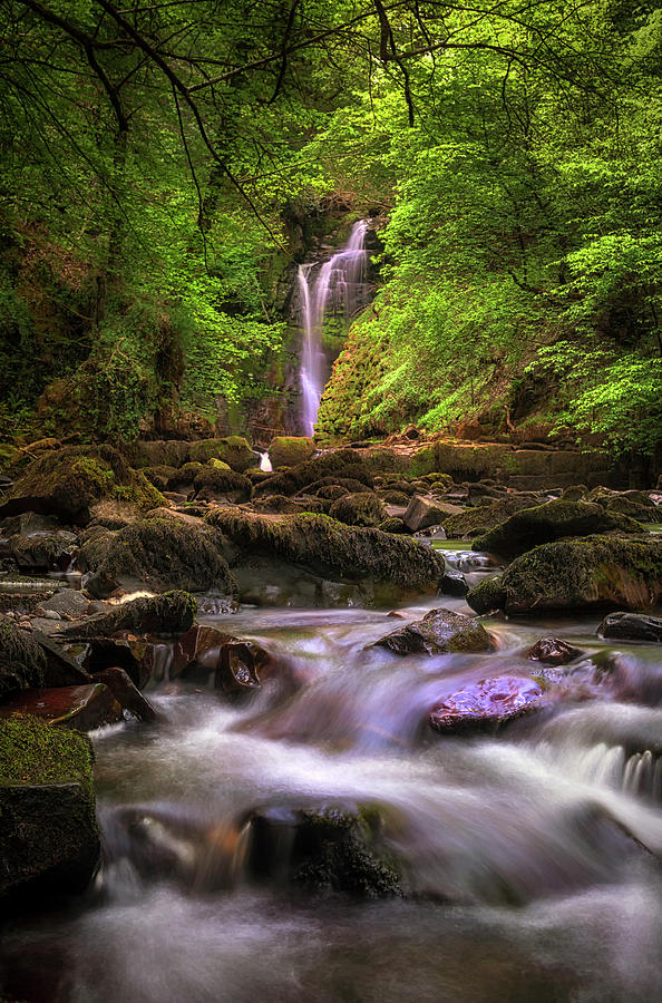 Waterfall Photograph - Sgwd Einion Gam waterfall #1 by Leighton Collins