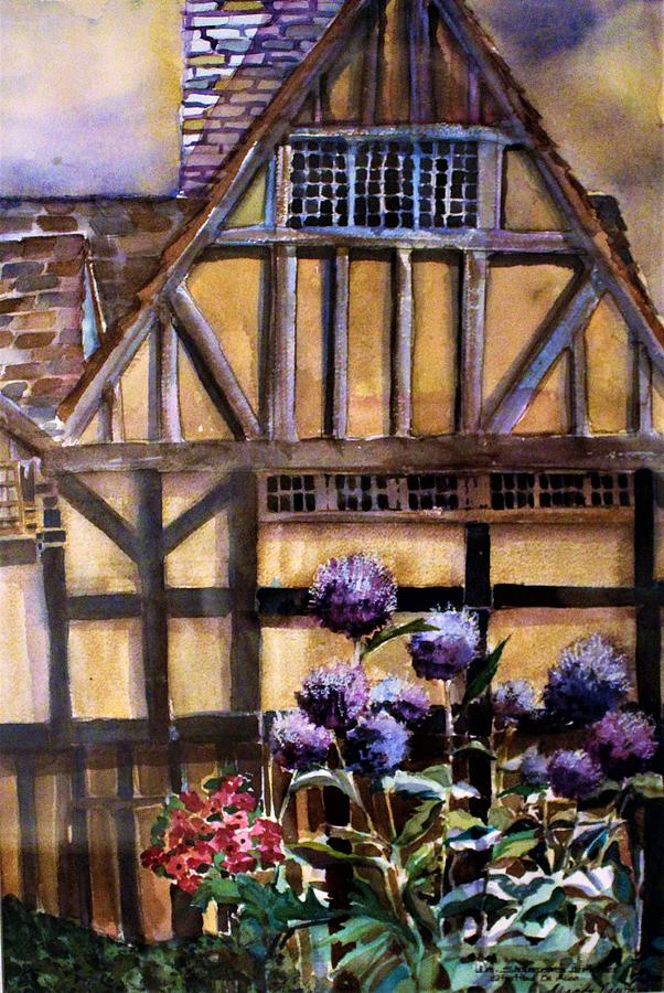 Shakespeares Birth Place #2 Painting by Mindy Newman