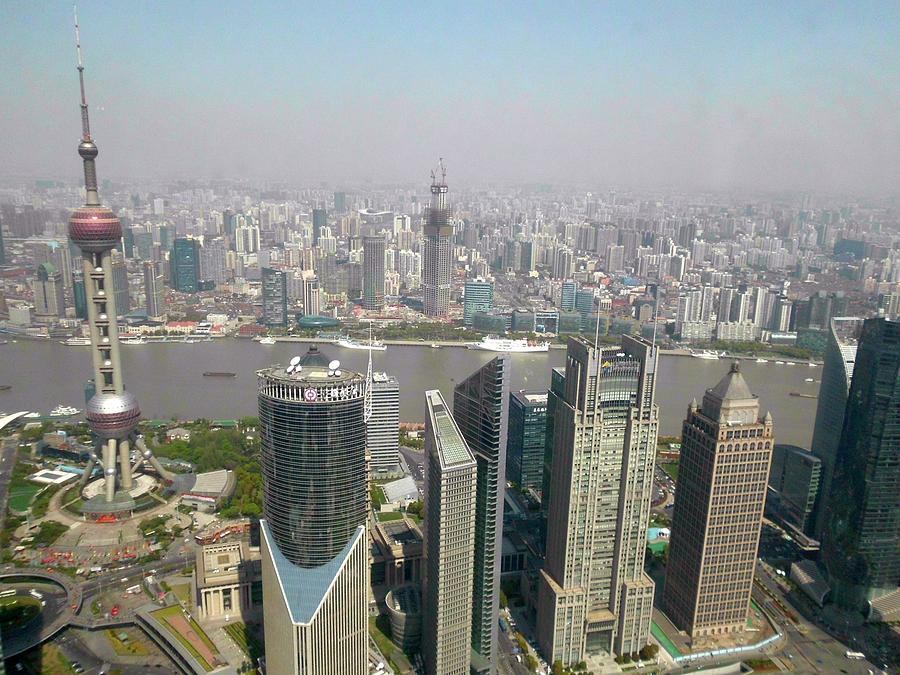 Shanghai China Skyline Photograph