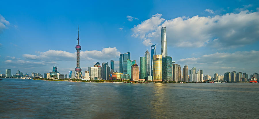 Shanghai Skyline #1 Photograph by U Schade