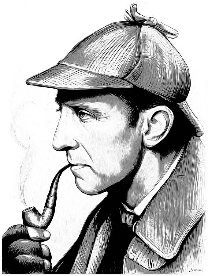 Sherlock Holmes Digital Art - Sherlock Holmes #1 by Greg Joens