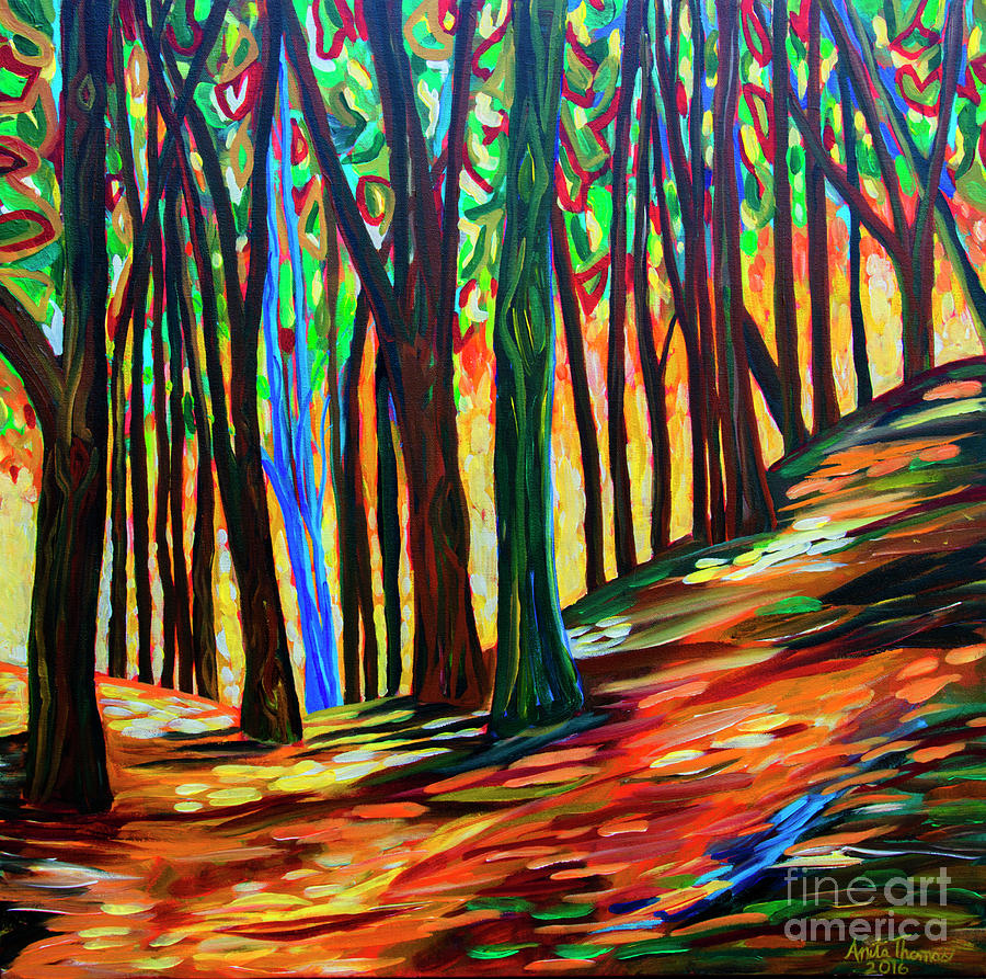 Sherman Falls Forest #1 Painting by Anita Thomas