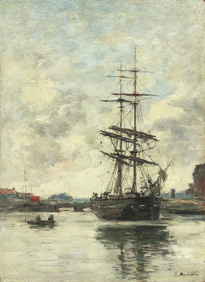 Ship On The Touques Painting