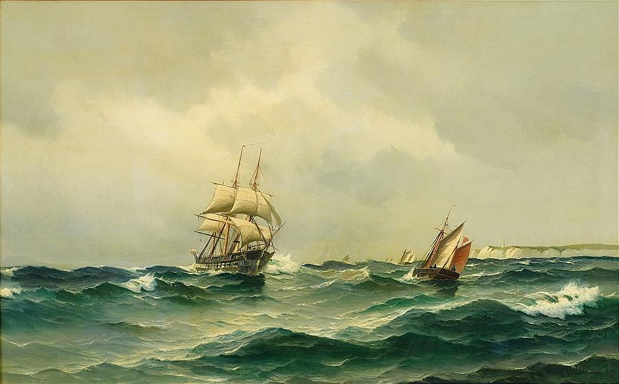 Ships at sea Painting by MotionAge Designs - Fine Art America