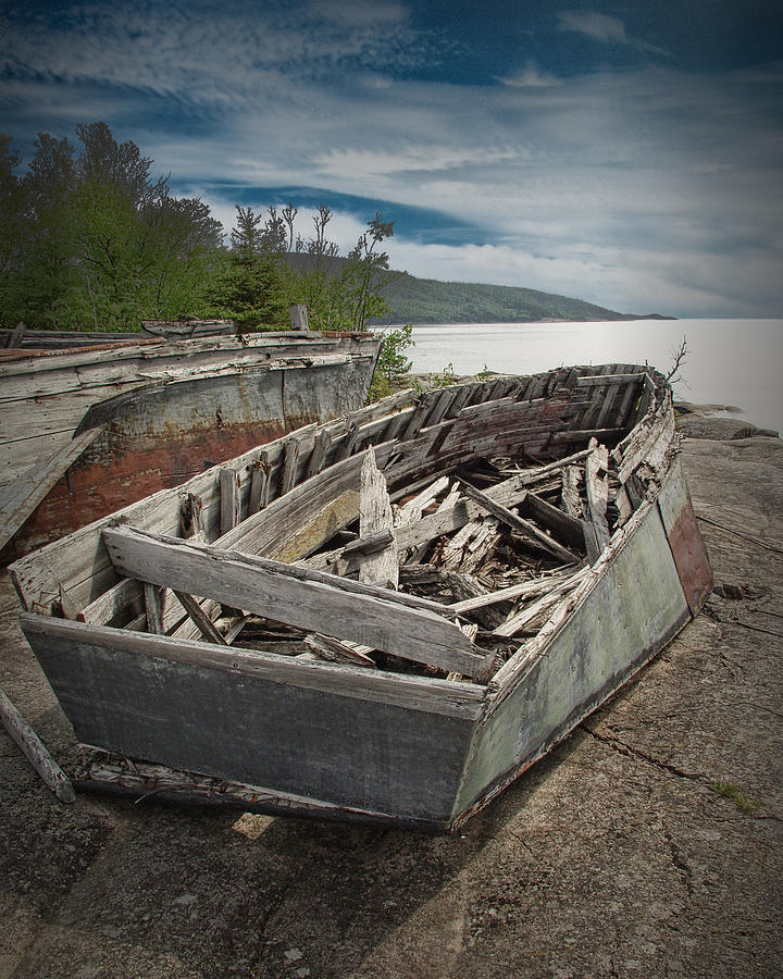 Shipwreck at Neys Provincial Park Photograph by Randall Nyhof