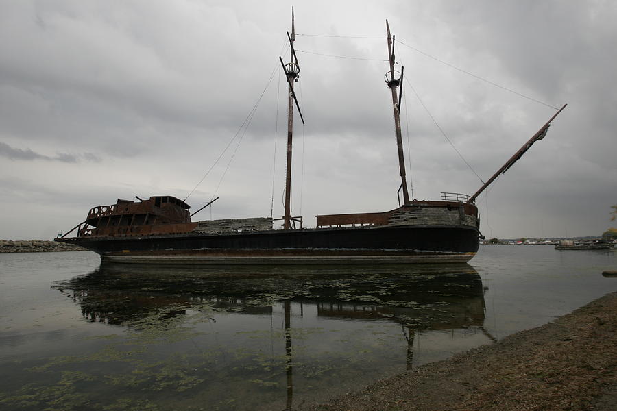 shipwreck in Canada Photograph by Helene Toro - Pixels