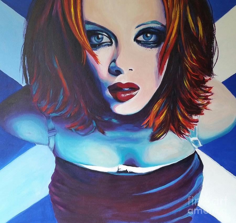 Shirley and the saltire Painting by Margaret Marshall - Fine Art America