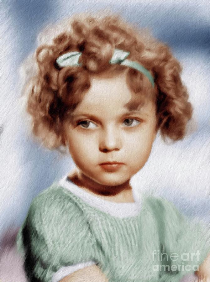 Shirley Temple, Vintage Actress Painting