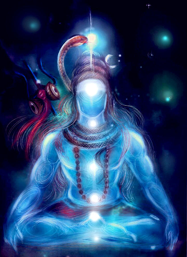 Shiva Meditation Digital Murugavel Artwork 14th Piece Uploaded July Which