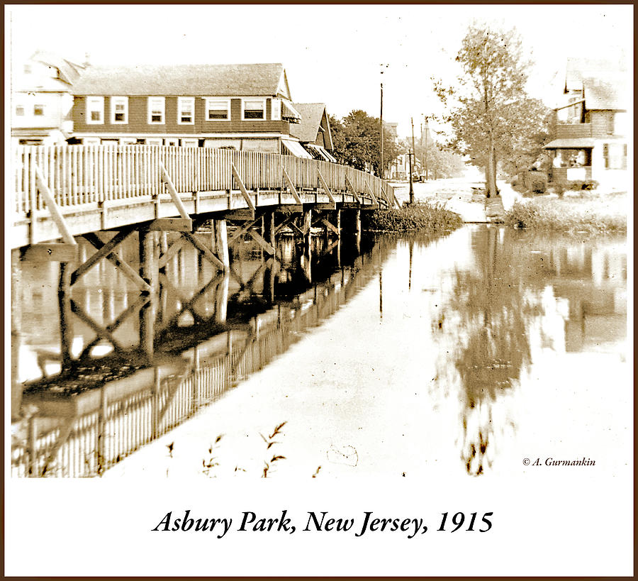 Shore Homes, Asbury Park, New Jersey, 1915 #1 Photograph by A Macarthur Gurmankin