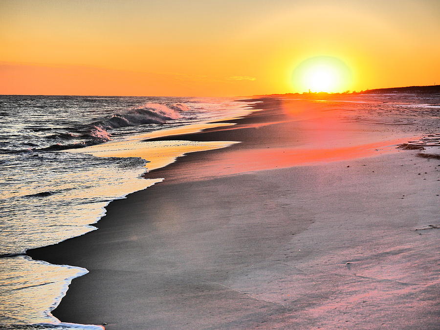 Shoreline Sunset #1 Photograph by Jack Riordan