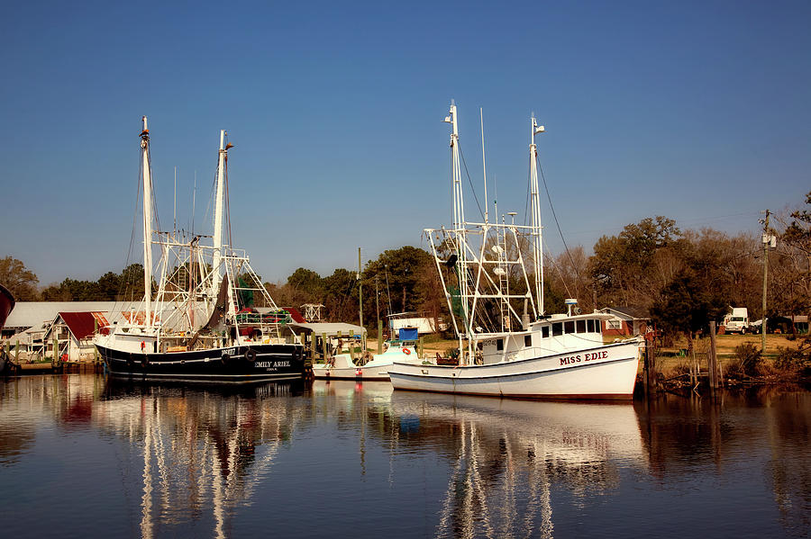 Shrimp Boats - Bayou La Batre Alabama #1 Photograph by Mountain Dreams