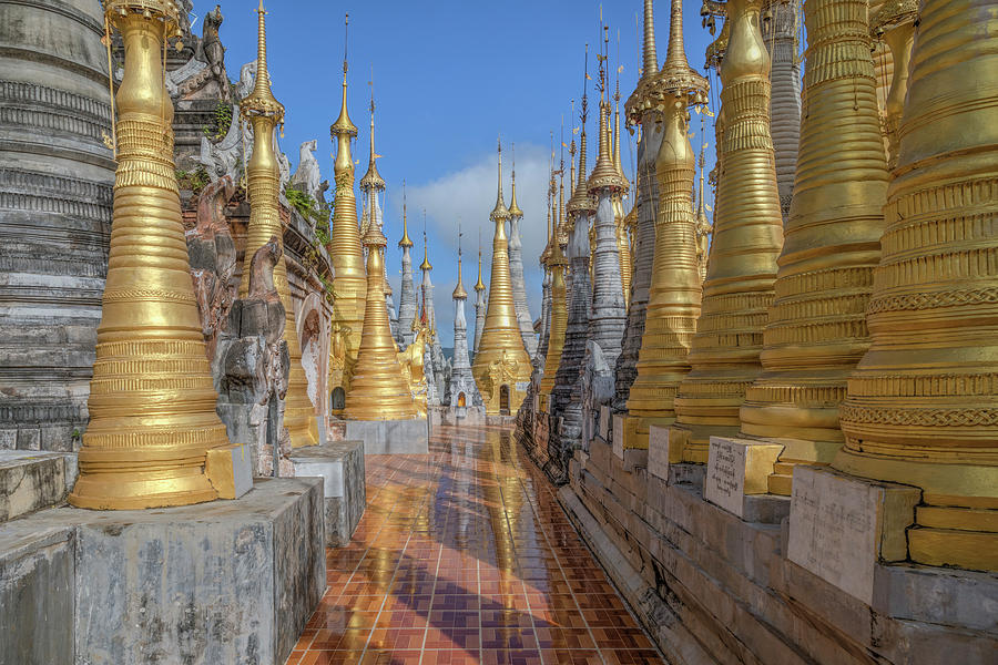 Shwe Indein Pagoda - Myanmar #1 Photograph by Joana Kruse