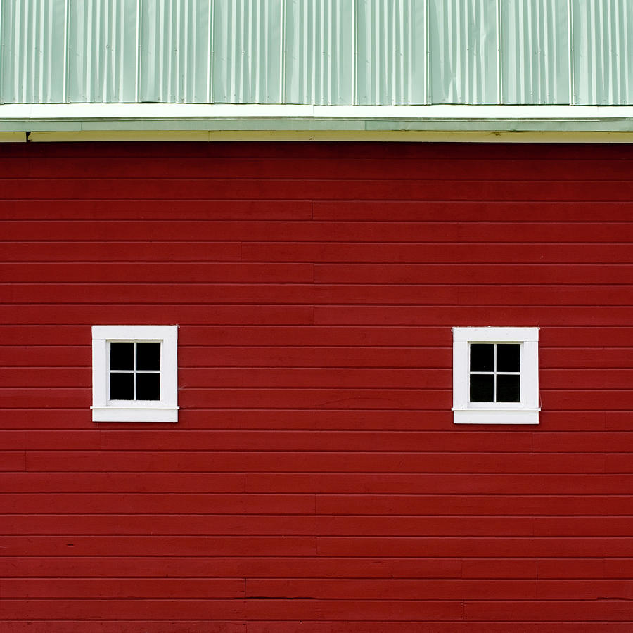 Barn Photograph - Side of a Big Red Barn in the Palouse #2 by Carol Leigh