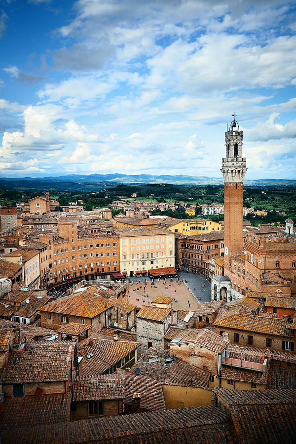 Siena bell tower #1 Photograph by Songquan Deng