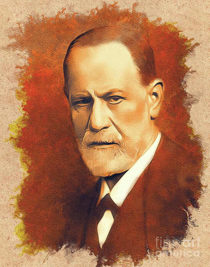 Sigmund Freud Painting by Esoterica Art Agency - Fine Art America