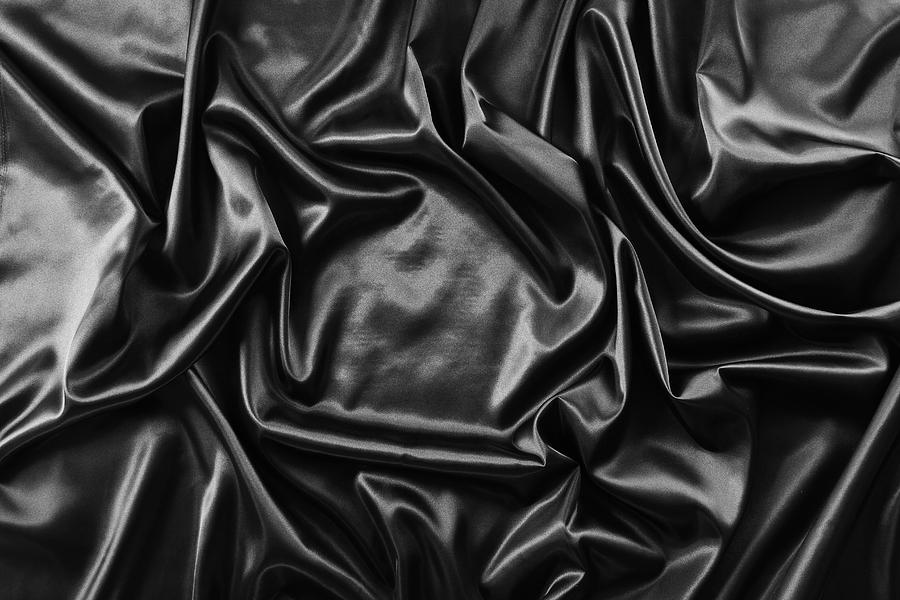 Abstract Photograph - Silk fabric #1 by Les Cunliffe