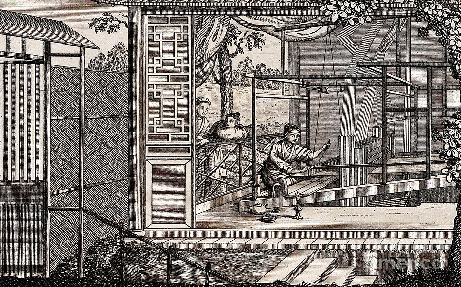 Silk Manufacture In China, Engraving #1 Photograph by Wellcome Images