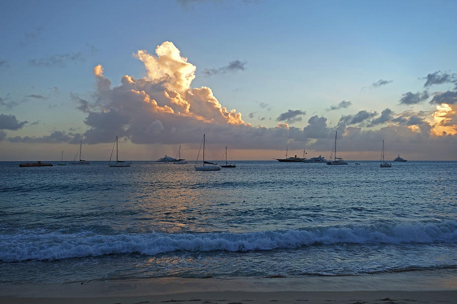 Simpson Bay Sunset Saint Martin Caribbean #1 Photograph by Toby McGuire