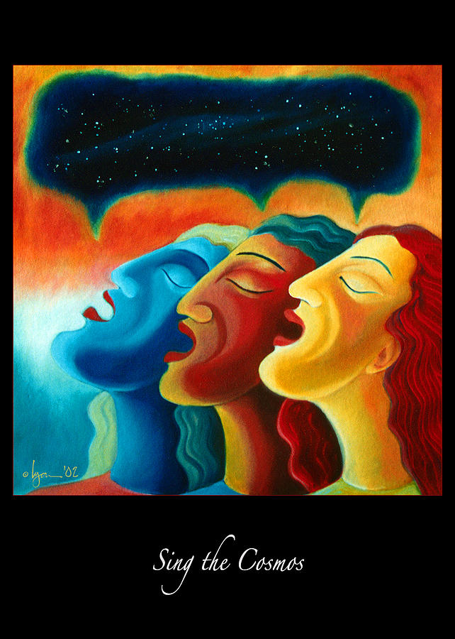 Sing the Cosmos #1 Painting by Angela Treat Lyon