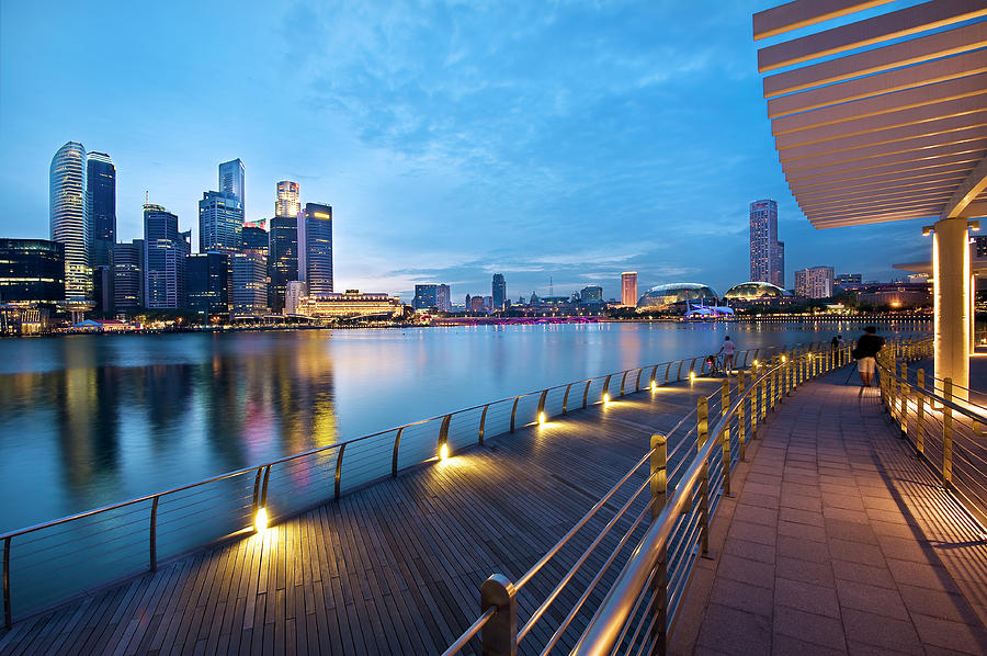 Singapore - Marina Bay #1 Photograph by Ng Hock How