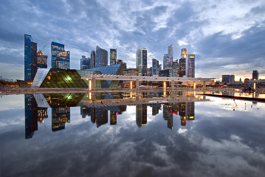 Singapore Cityscape #1 Photograph by Ng Hock How