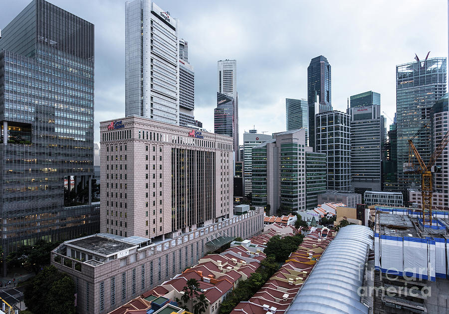 Singapore skyline #1 Photograph by Didier Marti