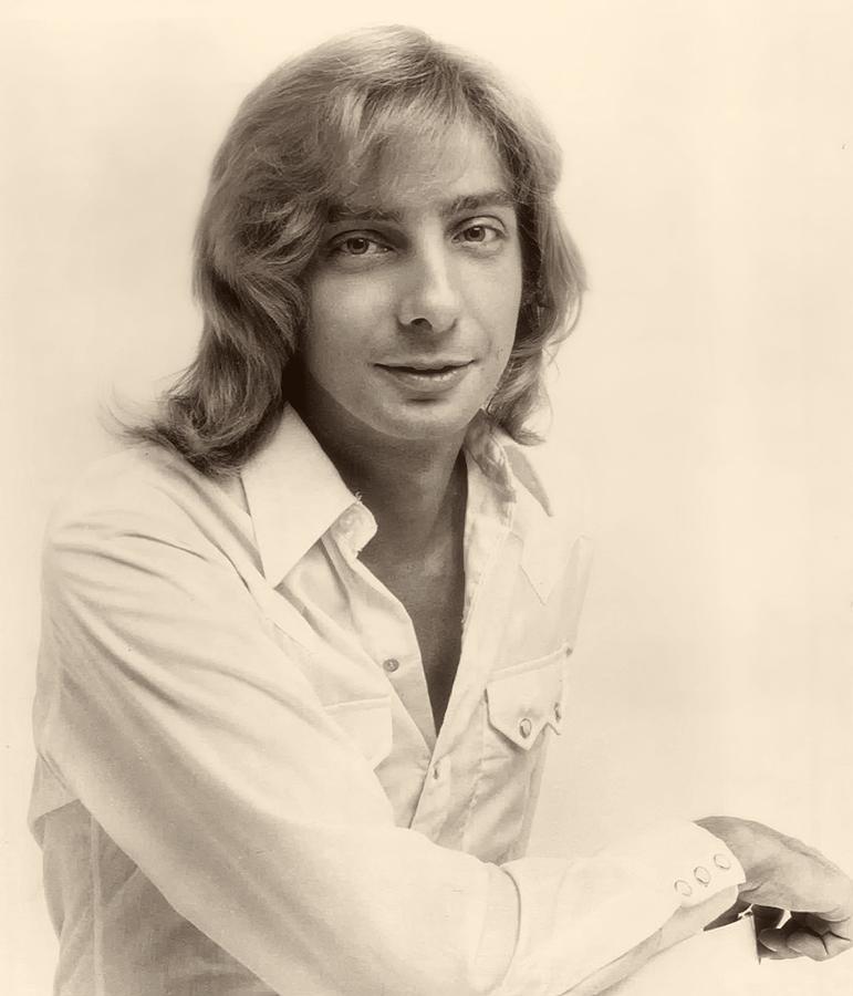 Vintage Photograph - Singer Barry Manilow 1975 #1 by Mountain Dreams