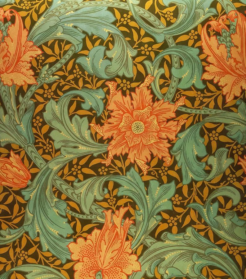 Single Stem Pattern Painting By William Morris 