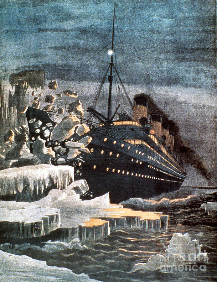 Sinking Of The Titanic #2 Drawing by Granger