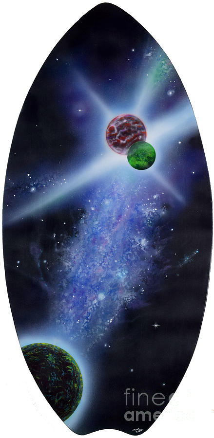 Skimming The Universe #1 Painting by Mary Scott