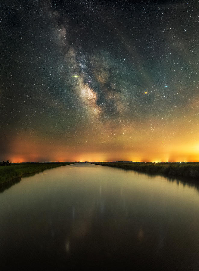 Milky Way Photograph - Sky Fire #1 by Russell Pugh