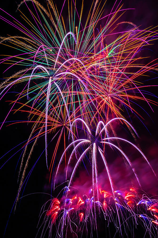 Independence Day Photograph - Sky Full Of Fireworks #1 by Garry Gay