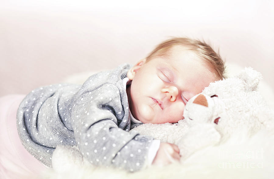 Sleeping Femal Baby #1 Photograph by Gualtiero Boffi